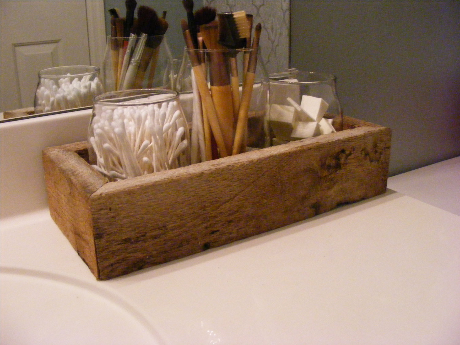 Best ideas about Rustic Bathroom Accessory
. Save or Pin Barnwood Bathroom Organizer Rustic Bathroom Decor Rustic Now.