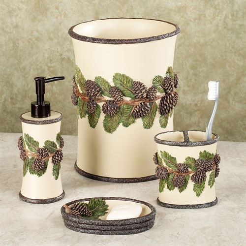 Best ideas about Rustic Bathroom Accessory
. Save or Pin Pinehaven Rustic Pine Cone Bath Accessories Now.