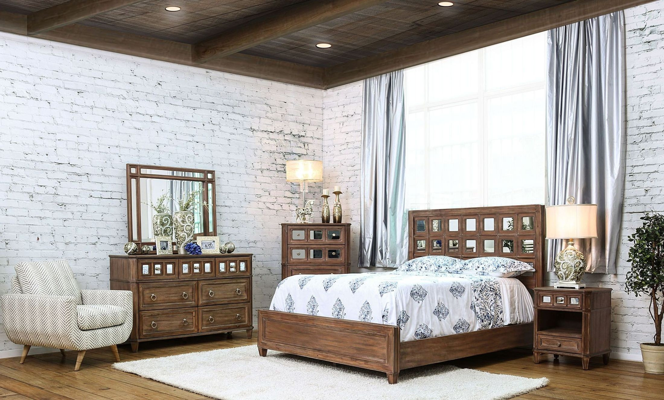 Best ideas about Rustic Bedroom Set
. Save or Pin Frontera Rustic Oak Panel Bedroom Set CM7586Q Furniture Now.