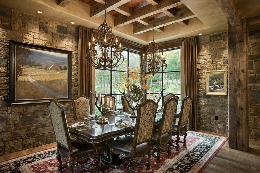 Best ideas about Rustic Dining Room
. Save or Pin 15 Gorgeous Dining Rooms with Stone Walls Now.