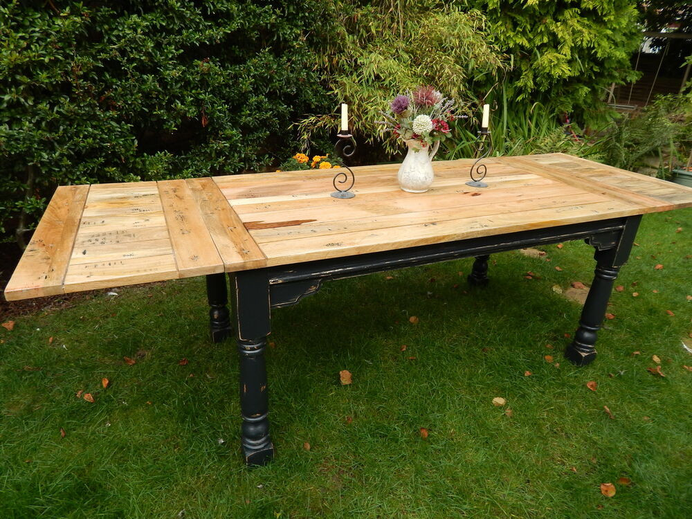 Best ideas about Rustic Farmhouse Dining Table
. Save or Pin Rustic Farmhouse OAK Kitchen Dining Table Painted Now.