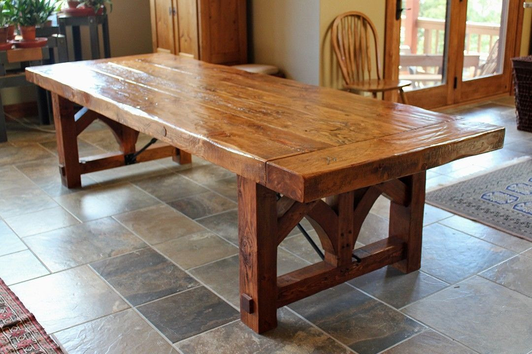 Best ideas about Rustic Farmhouse Dining Table
. Save or Pin images of rustic dining tables Now.