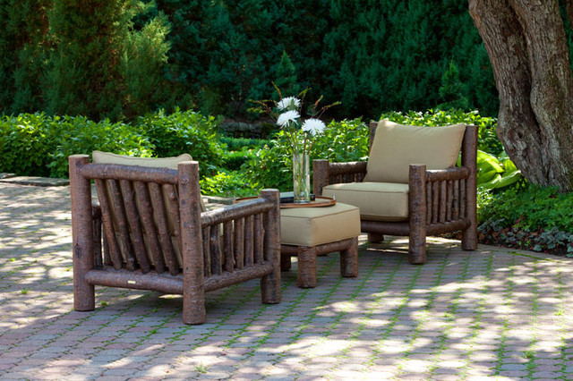 Best ideas about Rustic Patio Furniture
. Save or Pin Rustic Club Chair 1276 and Rustic Ottoman 1277 by La Now.