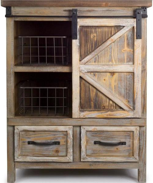 Best ideas about Rustic Storage Cabinets
. Save or Pin 39 5" Country Rustic Wooden Storage Cabinet with Metal Now.