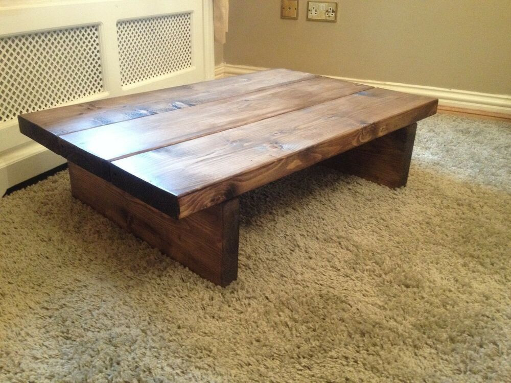 Best ideas about Rustic Wood Coffee Table
. Save or Pin COFFEE TABLE SOLID WOOD RUSTIC CHUNKY HANDMADE Now.