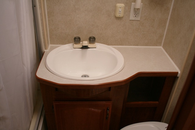 Best ideas about Rv Bathroom Sink
. Save or Pin Acorn to Oak RV Bathroom Makeover Now.
