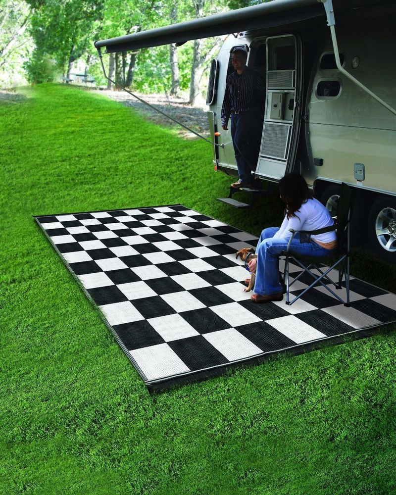 Best ideas about Rv Patio Mat
. Save or Pin Camping Reversible Outdoor Mat RV Trailer Patio White Now.