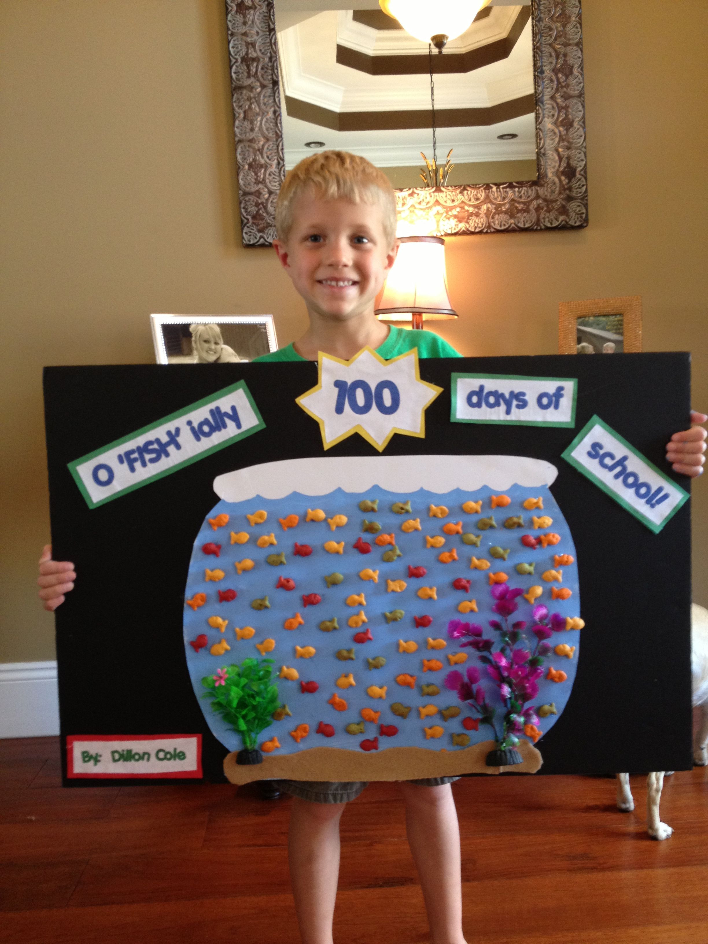 Best ideas about School Project Ideas For Kids
. Save or Pin 100th day of school goldfish bowl project Now.
