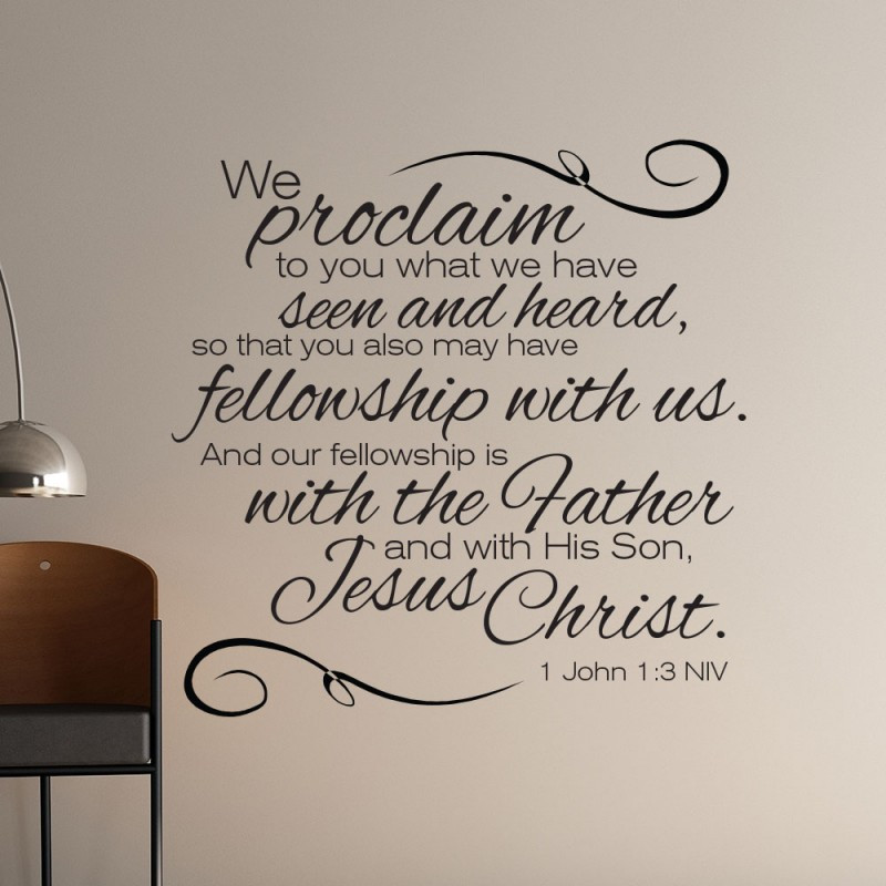 Best ideas about Scripture Wall Art
. Save or Pin 1 John 1 3 scripture wall art Now.