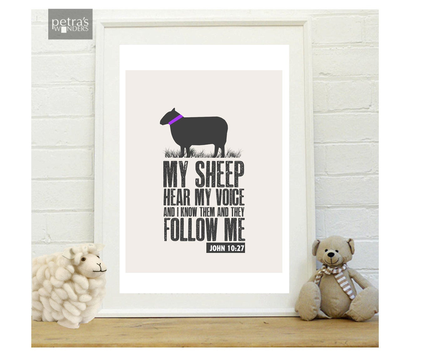 Best ideas about Scripture Wall Art
. Save or Pin Sheep wall art Bible verse Print Scripture Art Print in a Now.