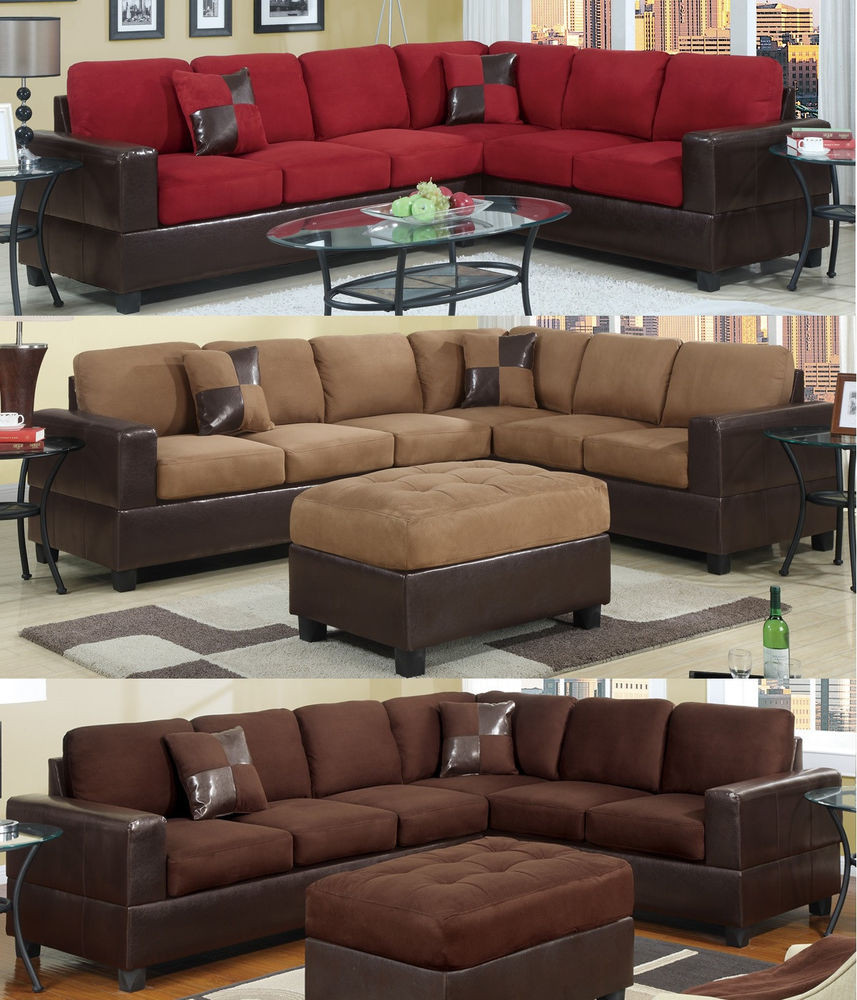 Best ideas about Sectional Living Room Sets
. Save or Pin Sectional Sofa Furniture Microfiber Sectional Couch 2 Pc Now.