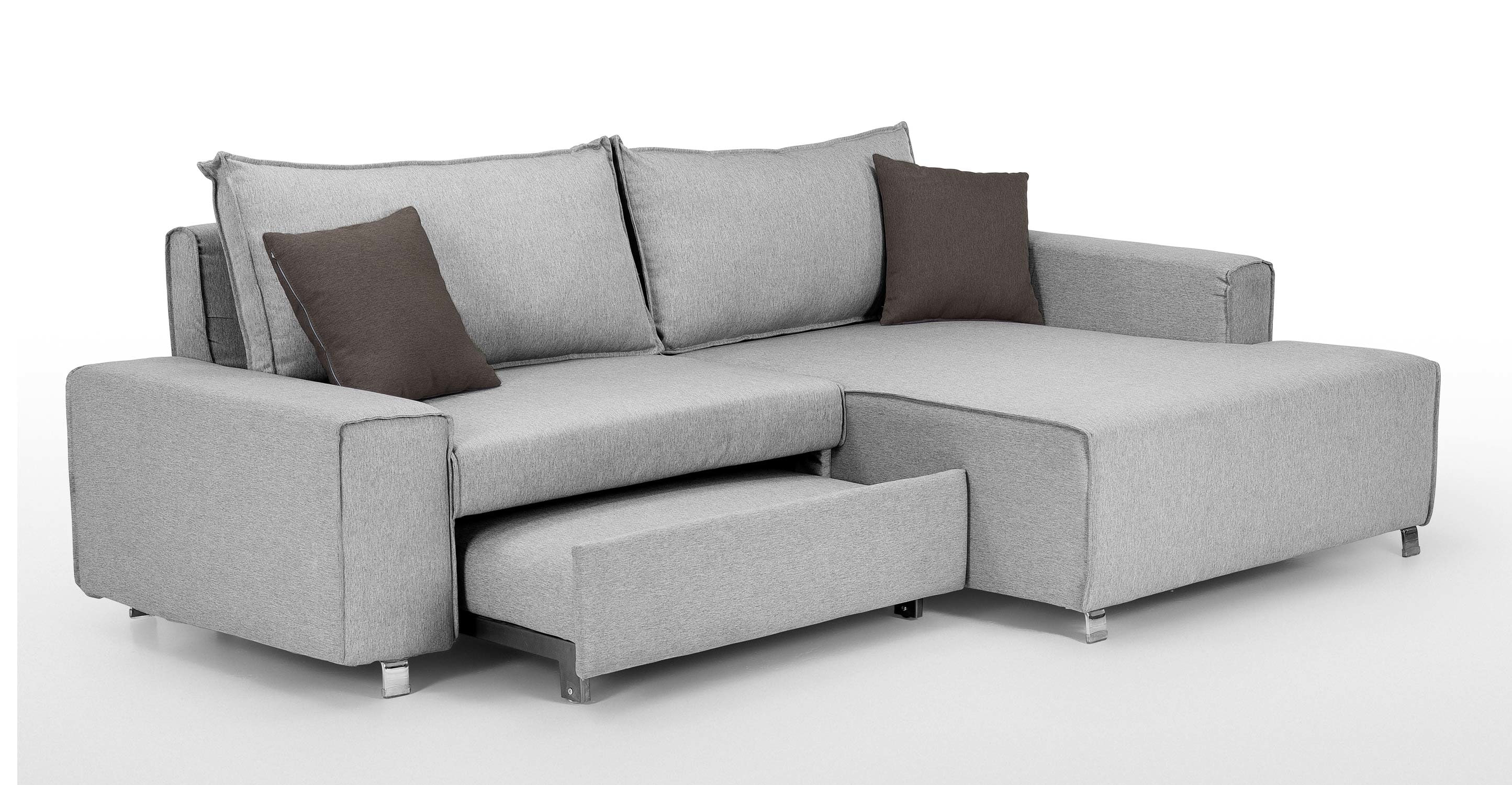 Best ideas about Sectional Sofa Bed
. Save or Pin Mayne Right Hand Facing Corner Sofa Bed Clear Grey Stone Now.