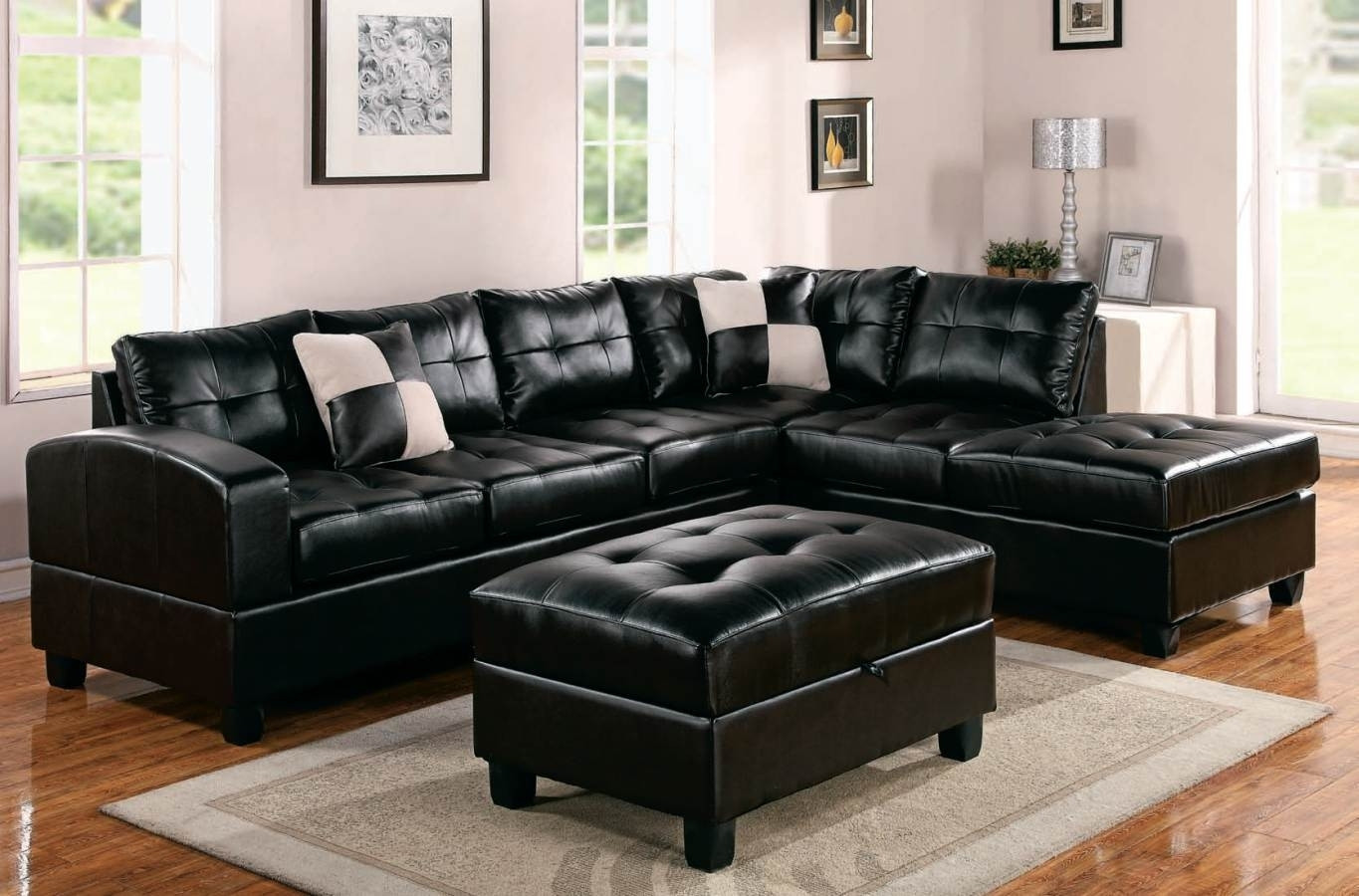 Best ideas about Sectional Sofa Deals
. Save or Pin 10 Best Collection of Black Leather Sectionals With Now.