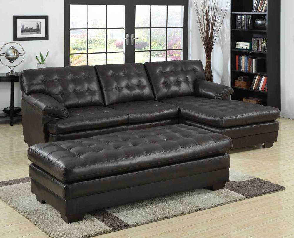Best ideas about Sectional Sofa Leather
. Save or Pin LUXURIOUS BONDED LEATHER BROWN SOFA CHAISE SECTIONAL SET Now.