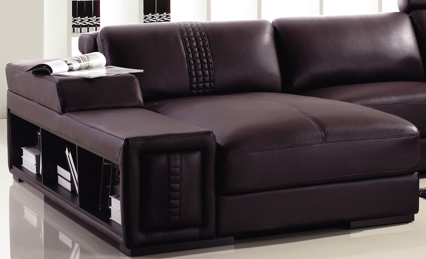 Best ideas about Sectional Sofa Leather
. Save or Pin T132 Mini Modern Brown Leather Sectional Sofa Now.