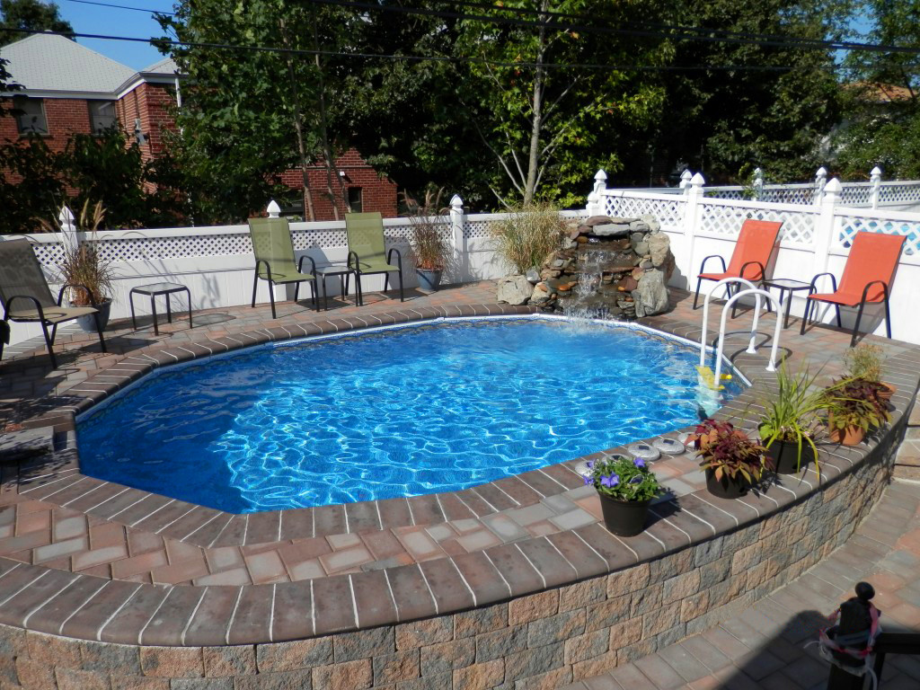 Best ideas about Semi Inground Pool Cost
. Save or Pin Swimming Pool Installs Inground Semi Inground Now.