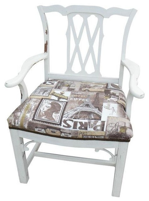 Best ideas about Shabby Chic Accent Chairs
. Save or Pin Pre owned Shabby Chic Chippendale Style Captains Chair Now.