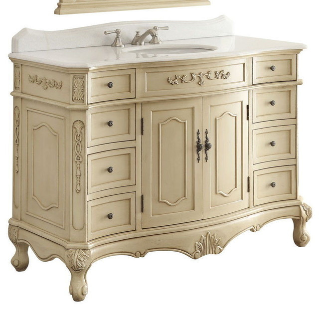 Best ideas about Shabby Chic Bathroom Vanity
. Save or Pin 42" Traditional Style Fairmont Bathroom Sink Vanity Now.