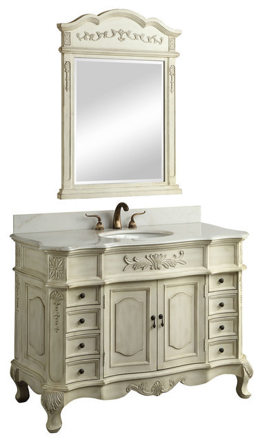 Best ideas about Shabby Chic Bathroom Vanity
. Save or Pin 42" Classic Style Morton Bath Sink Vanity With Mirror Now.
