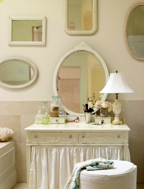 Best ideas about Shabby Chic Bathroom Vanity
. Save or Pin Skirted Bathroom Vanity Cottage bathroom Laura Moss Now.