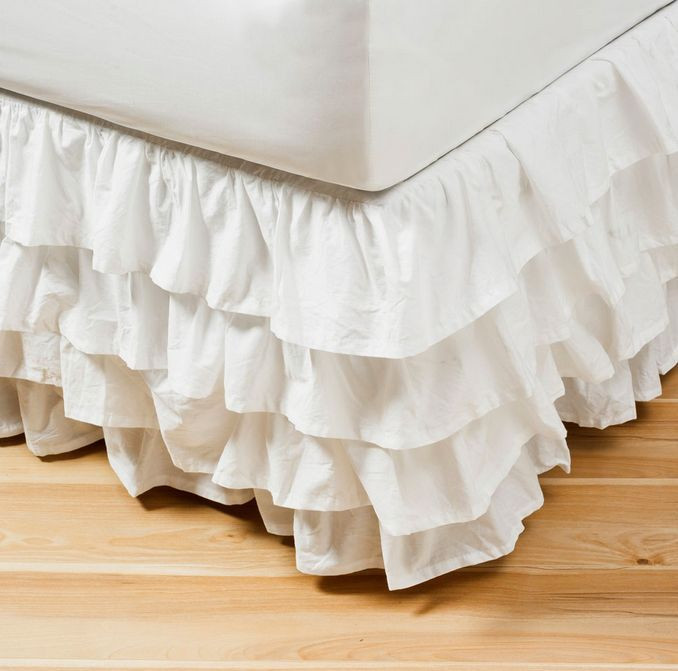 Best ideas about Shabby Chic Bed Skirt
. Save or Pin Shabby Vintage White Country Chic Ruffled Tier Flamenco Now.