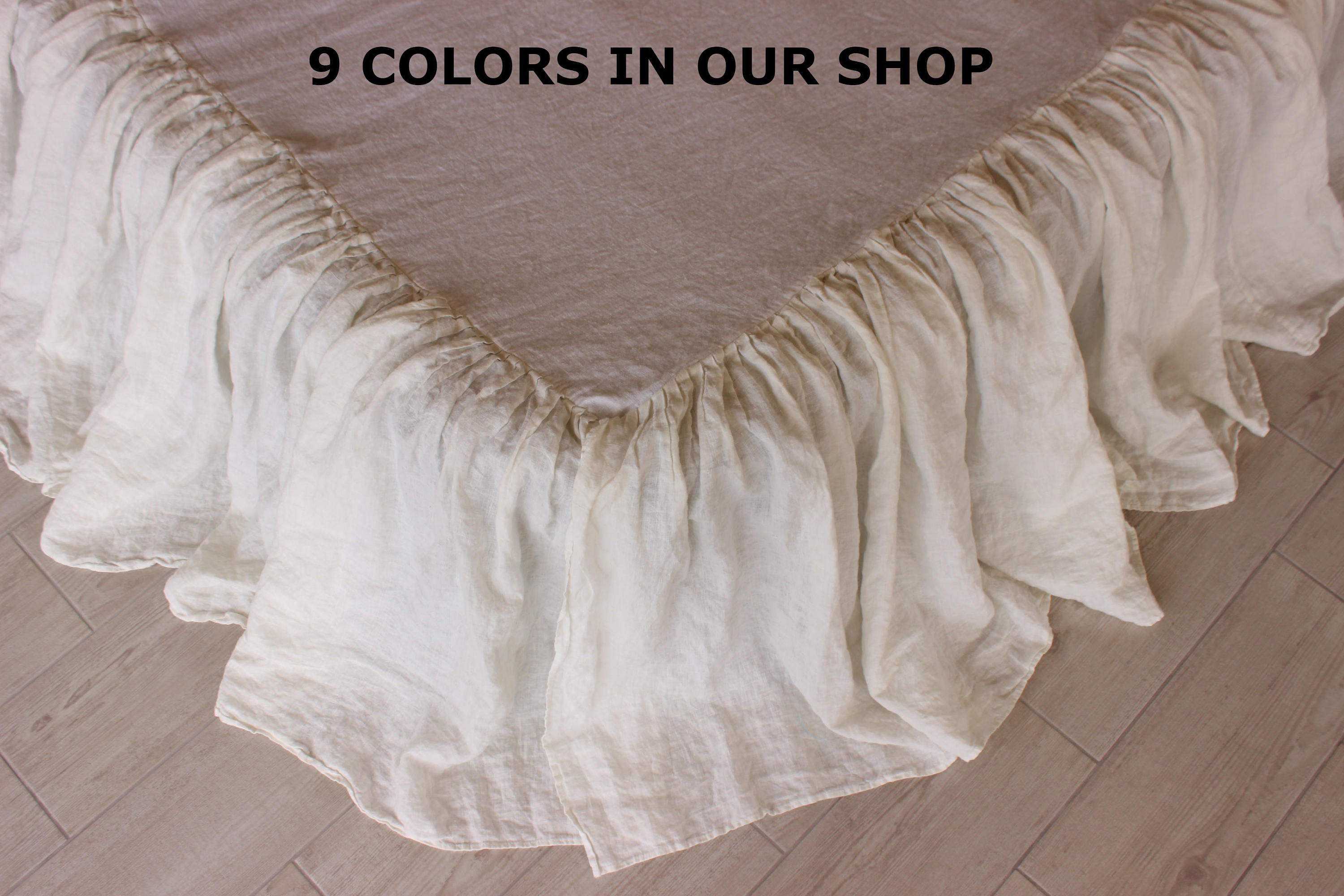 Best ideas about Shabby Chic Bed Skirt
. Save or Pin Linen Dust Ruffle Bedskirt 9 colors Stone Washed Shabby Chic Now.