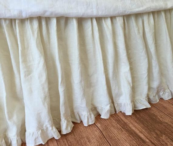 Best ideas about Shabby Chic Bed Skirt
. Save or Pin Cream dust ruffle with ruffle hem custom bed skirt shabby Now.