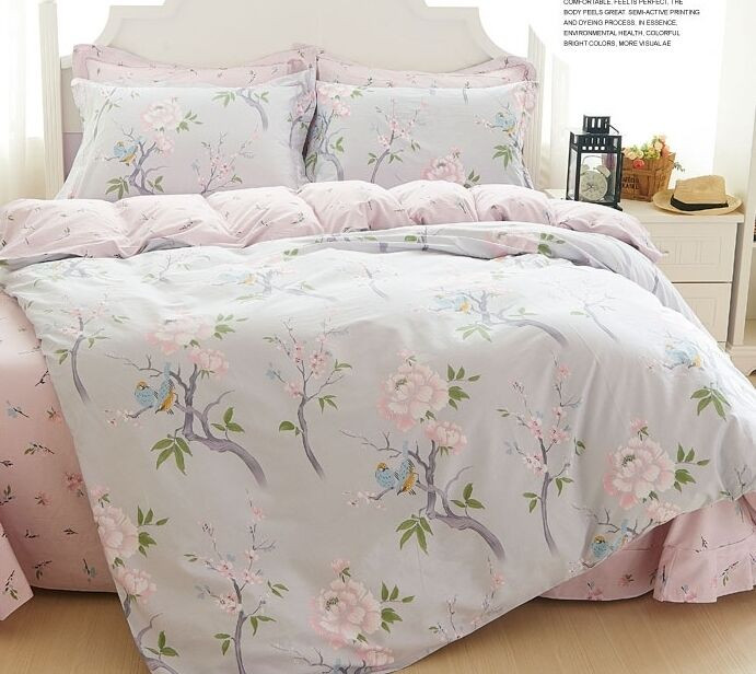 Best ideas about Shabby Chic Bedding Collections
. Save or Pin Purple Duvet Quilt Cover Bedding Set Queen French Country Now.
