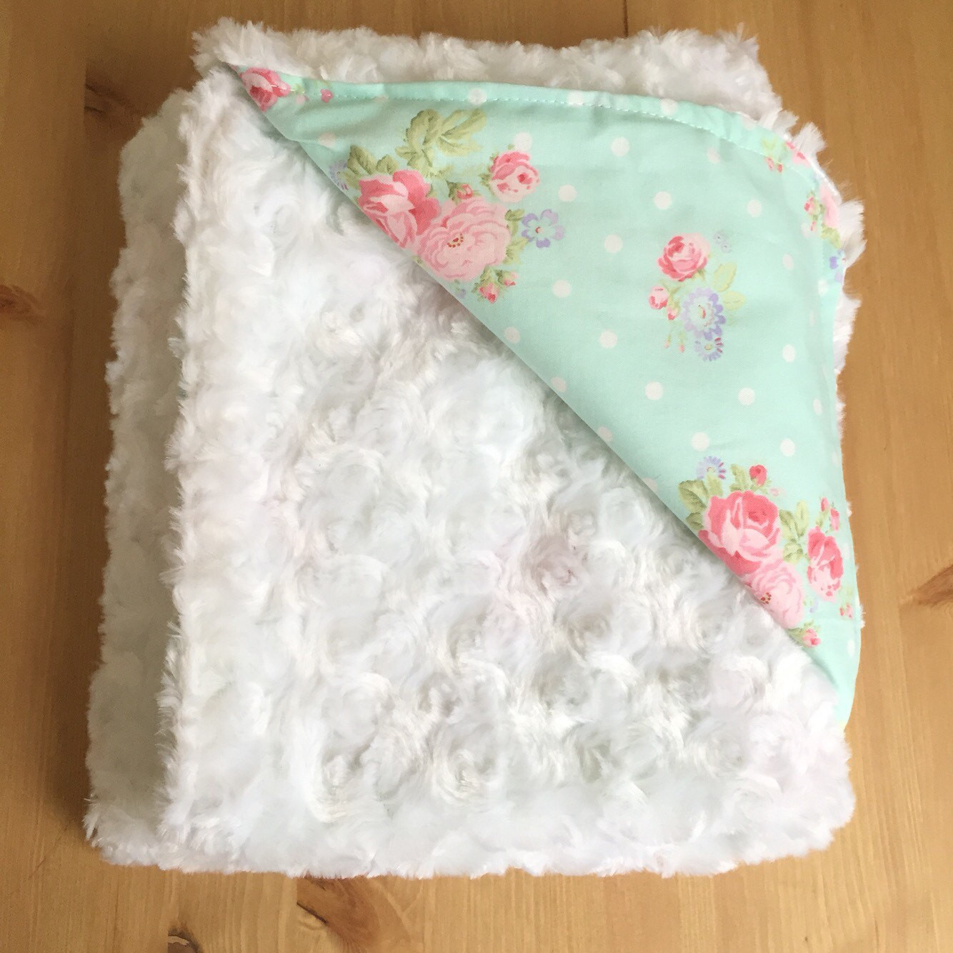 Best ideas about Shabby Chic Blanket
. Save or Pin SHABBY CHIC Girl s Baby Blanket Floral Blue Pink Swaddle Now.