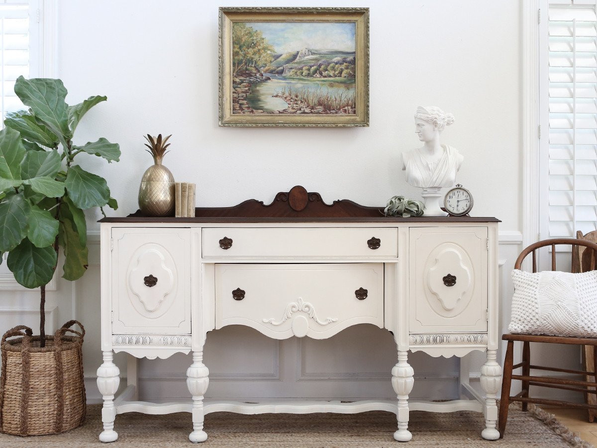 Best ideas about Shabby Chic Buffet
. Save or Pin Antique Shabby Chic Buffet Sideboard Credenza Buffet Now.