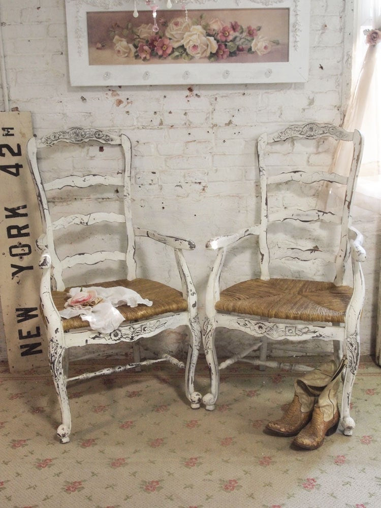 Best ideas about Shabby Chic Chair
. Save or Pin Painted Cottage Chic Shabby Farmhouse Chair by paintedcottages Now.
