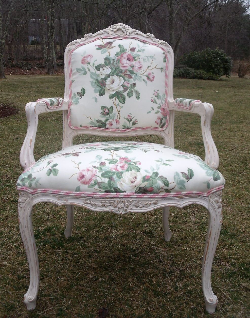 Best ideas about Shabby Chic Chair
. Save or Pin Shabby chic bergere chair in pink chintz and chalk paint Now.