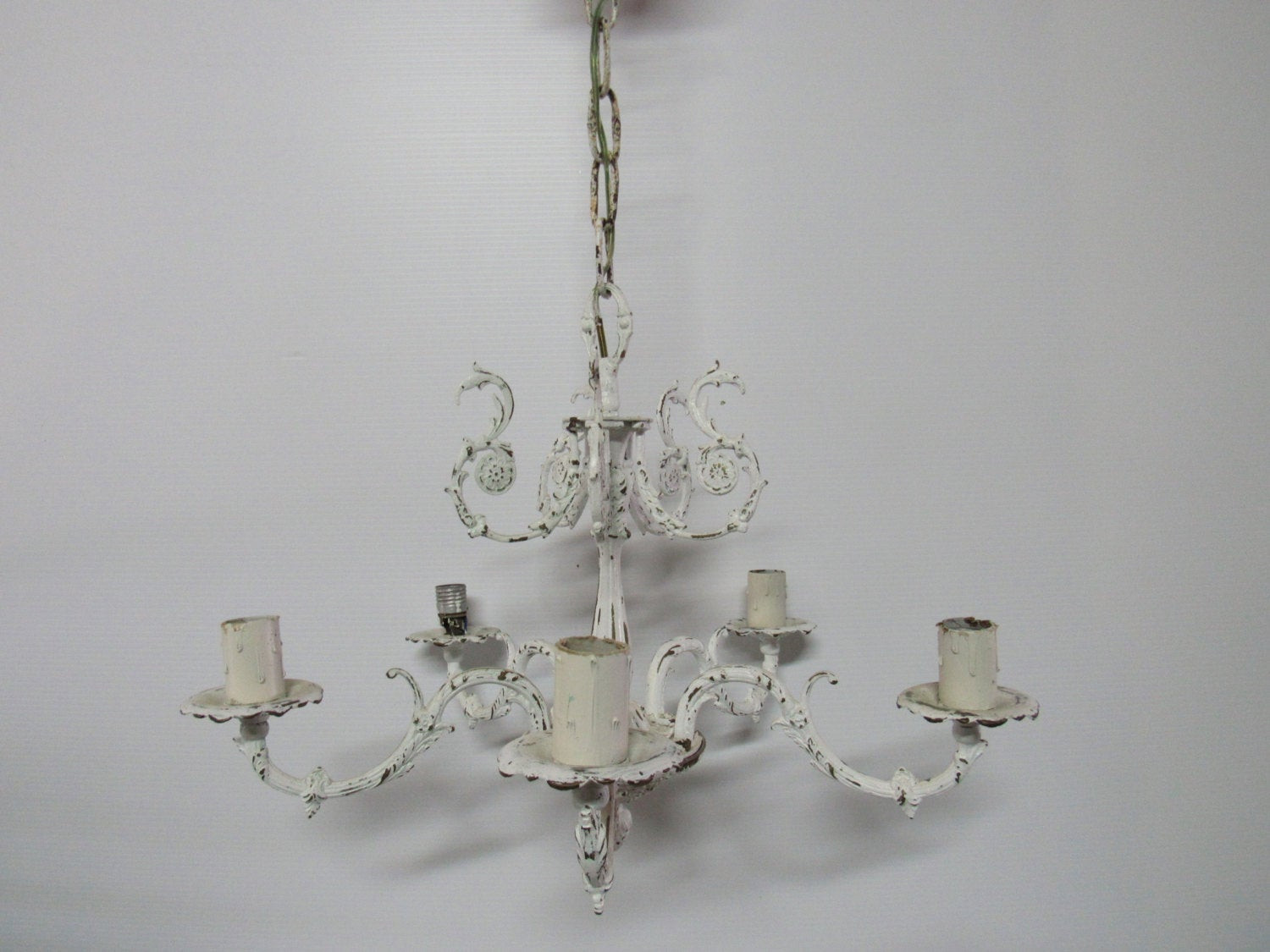 Best ideas about Shabby Chic Chandelier
. Save or Pin Shabby Chic Vintage Chandelier Distressed Rustic Wroght Iron Now.