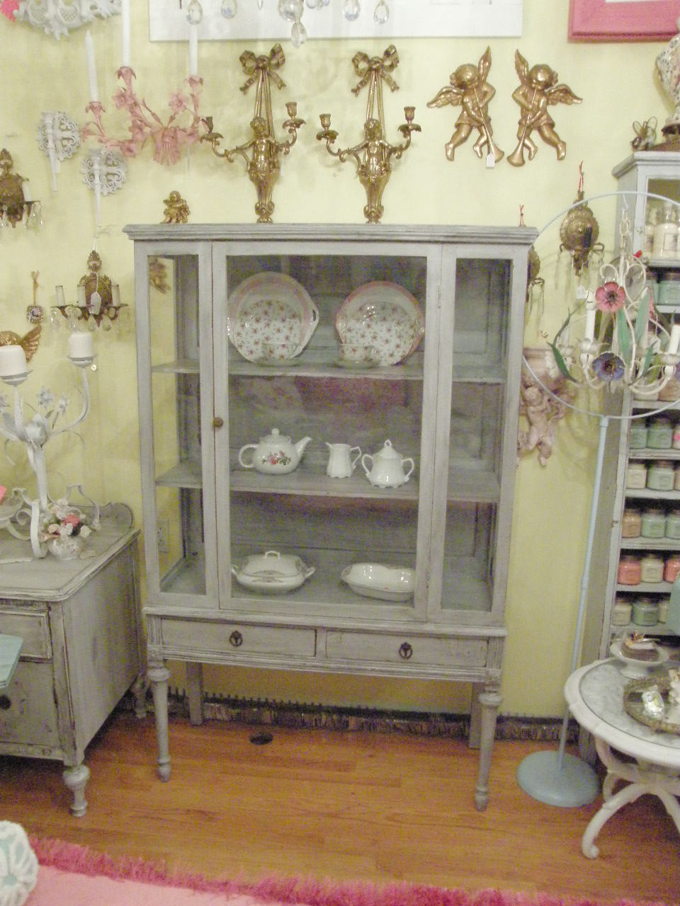 Best ideas about Shabby Chic China Cabinet
. Save or Pin antique shabby chic china cabinet french gray distressed Now.