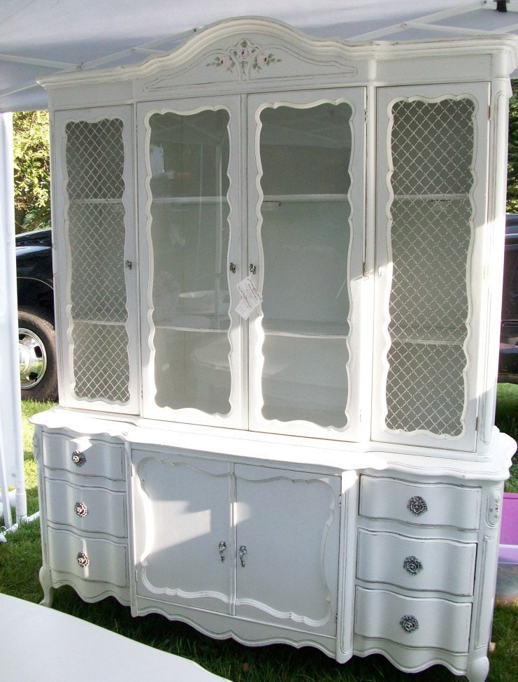 Best ideas about Shabby Chic China Cabinet
. Save or Pin China Cabinet Shabby Chic Cottage White Handpainted Roses Now.