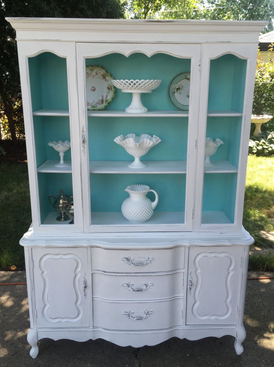 Best ideas about Shabby Chic China Cabinet
. Save or Pin Beautiful Vintage Shabby Chic China Cabinet Cottage style Now.