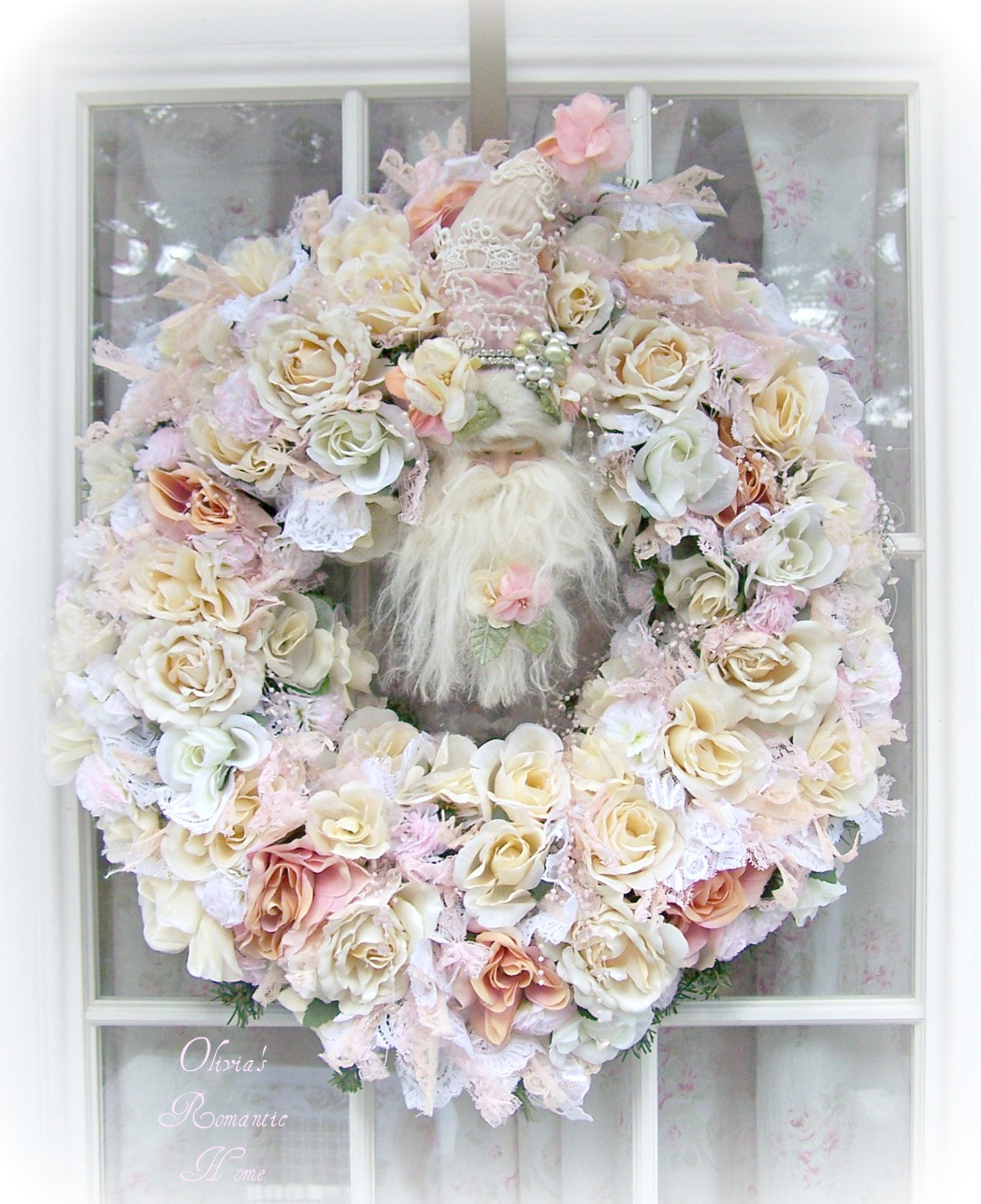 Best ideas about Shabby Chic Christmas
. Save or Pin Olivia s Romantic Home Shabby Chic White Christmas Santa Now.