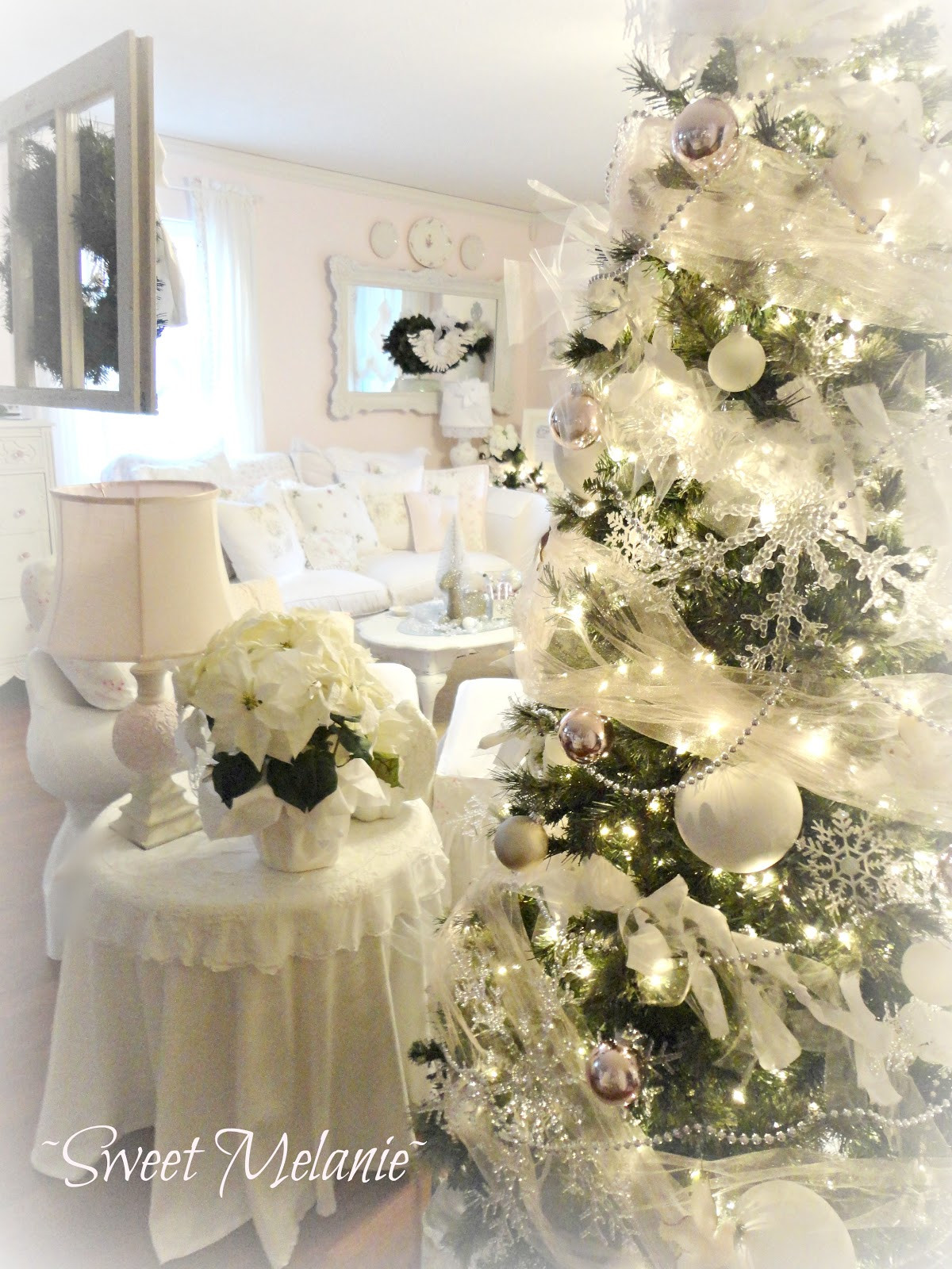 Best ideas about Shabby Chic Christmas
. Save or Pin Shabby chic Christmas Home tour Debbiedoo s Now.