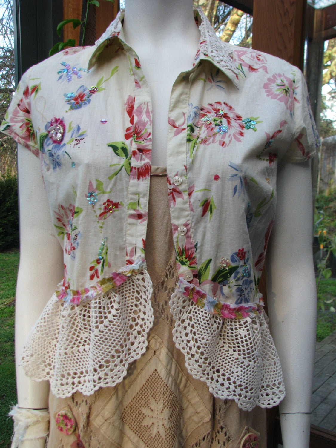 Best ideas about Shabby Chic Clothing
. Save or Pin Boho Blouse Altered Couture Shabby Chic Upcycled Clothing Now.