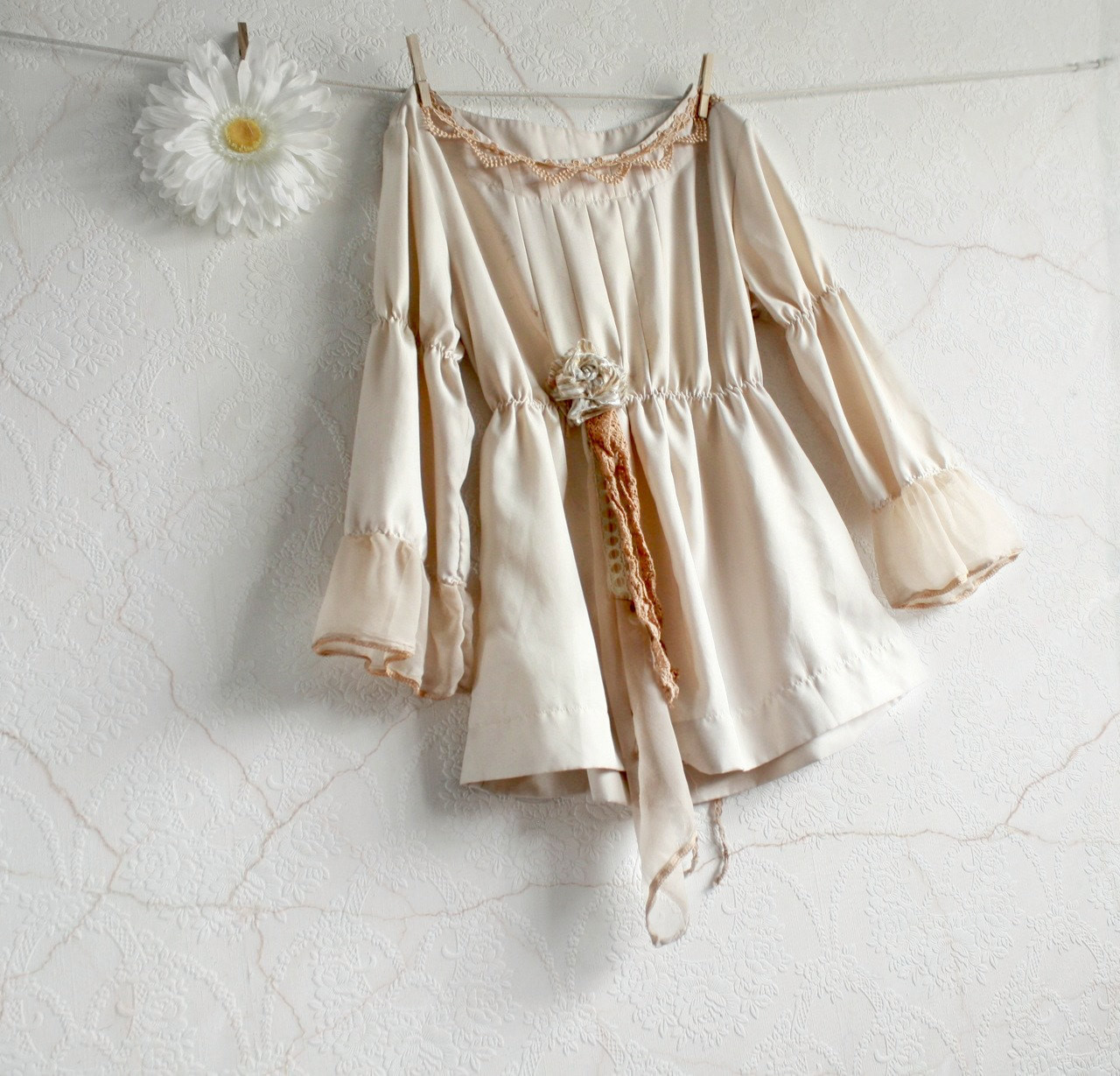 Best ideas about Shabby Chic Clothing
. Save or Pin Cream Blouse Shabby Chic Clothing Women s by Now.