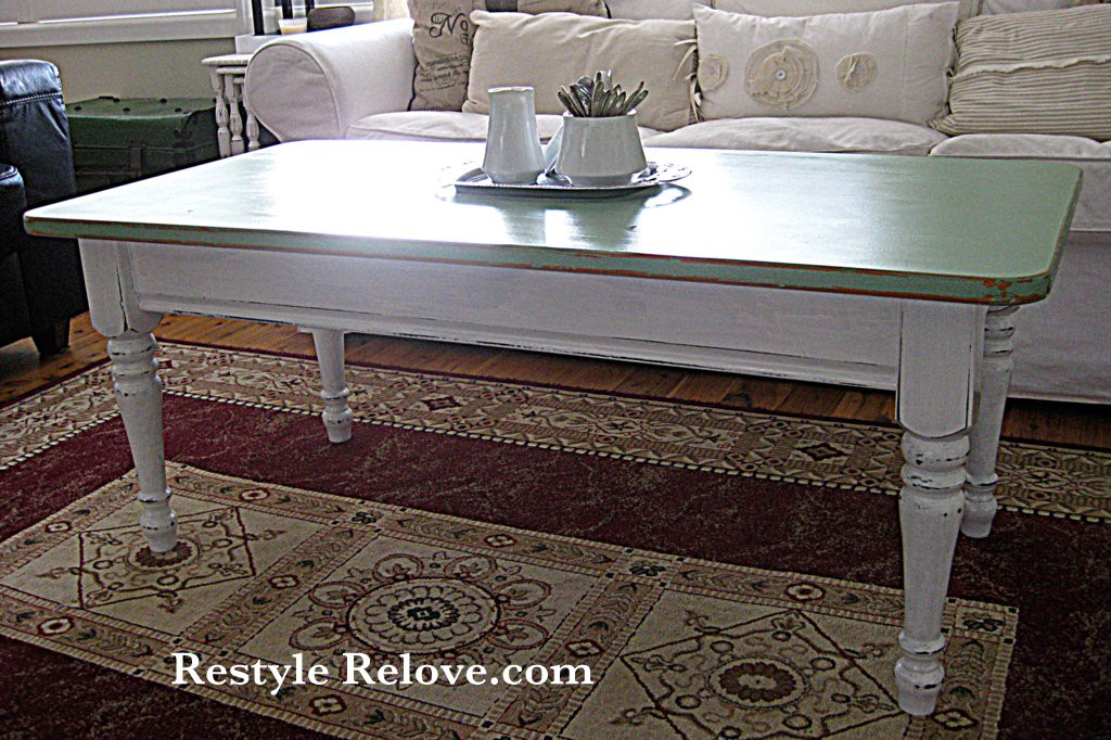 Best ideas about Shabby Chic Coffee Table
. Save or Pin Shabby Chic Green Coffee Table Restyle Now.