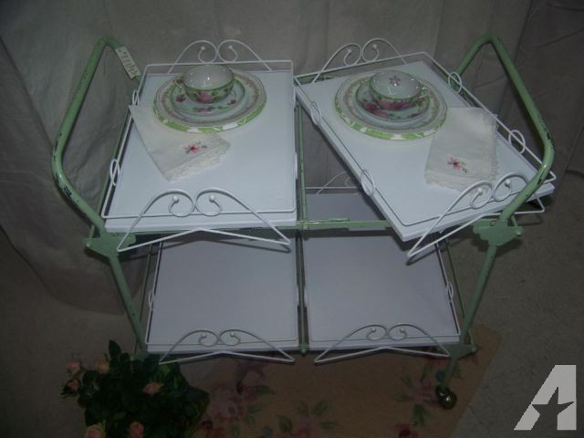 Best ideas about Shabby Chic Decor For Sale
. Save or Pin Vintage Rolling Cart Rare Removable Trays So Sweet Shabby Now.