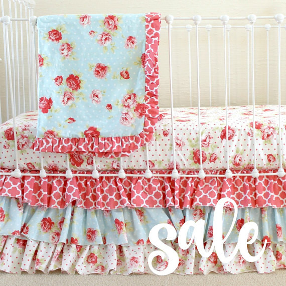 Best ideas about Shabby Chic Decor For Sale
. Save or Pin SALE Shabby Chic Roses Baby Girl Bedding Set Cottage style Now.