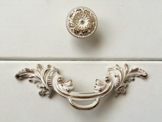 Best ideas about Shabby Chic Drawer Pull
. Save or Pin 2 5 Shabby Chic Dresser Knobs Pulls Drawer Pull by Now.