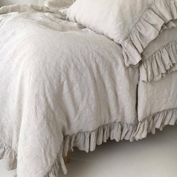 Best ideas about Shabby Chic Duvet Cover
. Save or Pin LINEN DUVET COVER Shabby Chic linen ruffled duvet cover with Now.