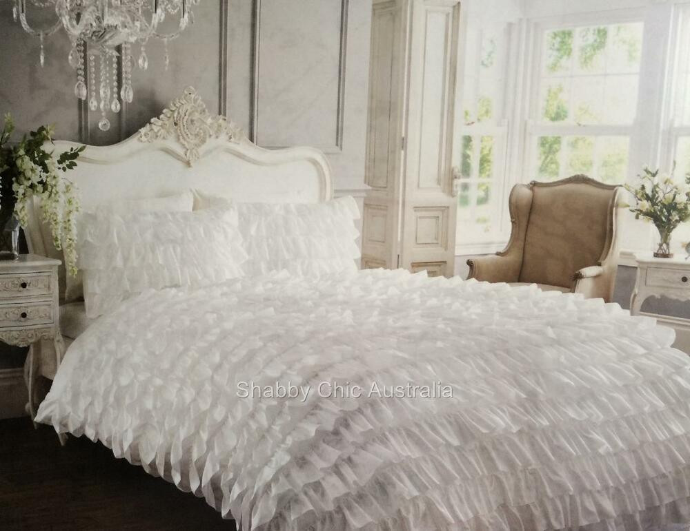 Best ideas about Shabby Chic Duvet Cover
. Save or Pin Shabby White Satin Ruffle Single Bed Petticoat Doona Duvet Now.