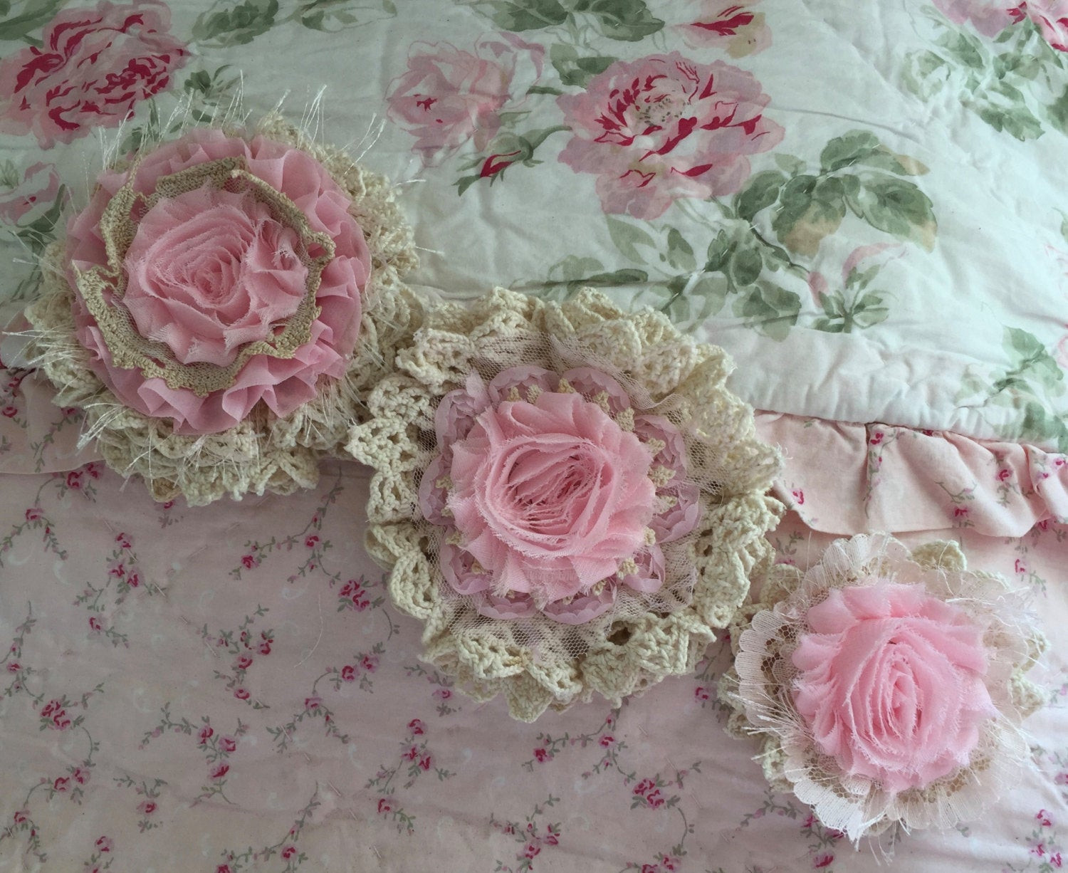 Best ideas about Shabby Chic Fabric
. Save or Pin Shabby Chic Fabric Flowers Cottage Chic by ShabbyChicLoft Now.