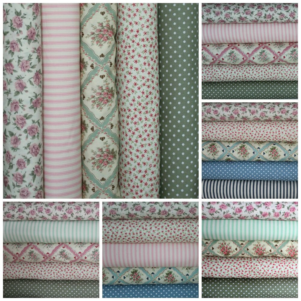 Best ideas about Shabby Chic Fabric
. Save or Pin Vintage 5 Fat Quarter Bundle Cotton Fabric Patchwork Now.