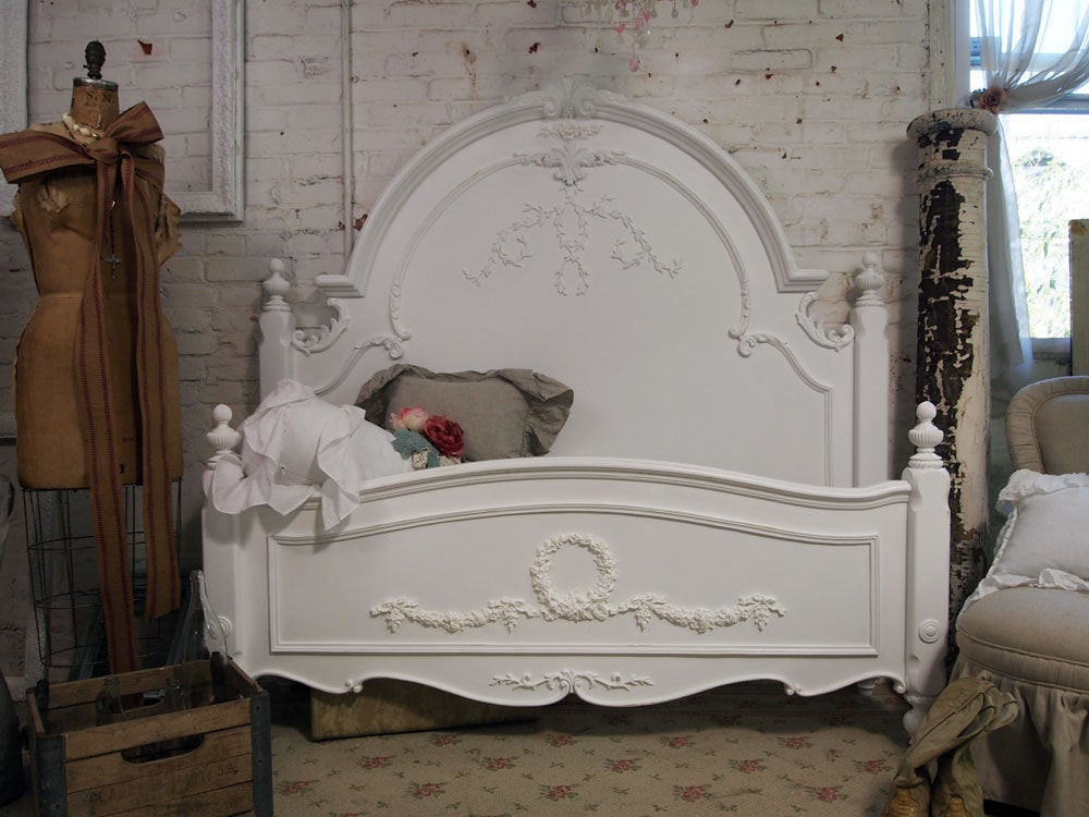 Best ideas about Shabby Chic Headboard
. Save or Pin Painted Cottage Chic Shabby White Queen Romance Bed BD205 Now.