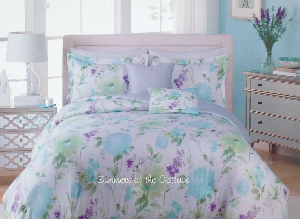 Best ideas about Shabby Chic King Bedding
. Save or Pin SHABBY COTTAGE CHIC AQUA BLUE KING MINT LAVENDER DUVET Now.